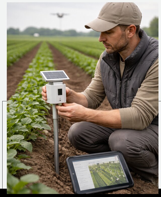 IoT мониторинг сельскохозяйственных полей и контроля в Богородицке
