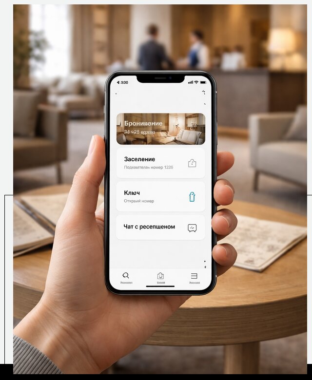 Мобильное приложение для гостей отеля в Богородицке, управление сервисом
